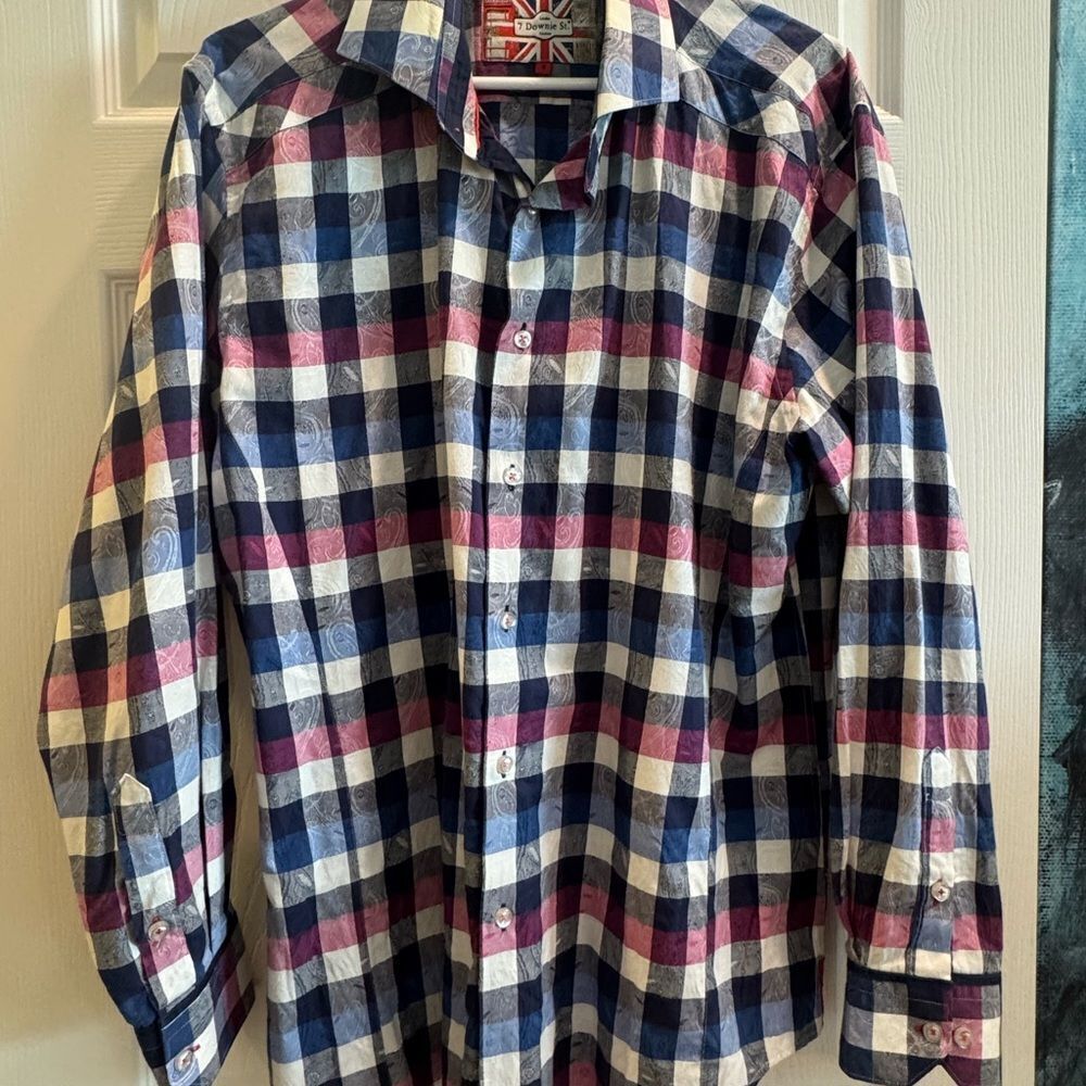 Plaid Button-Up Shirt